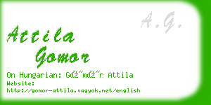 attila gomor business card
